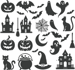 Classic Halloween Elements Vector Art Collection