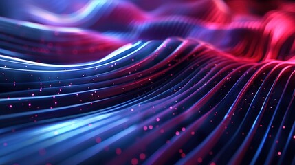 Futuristic 3D Geometric Abstract Background with Web Development Elements