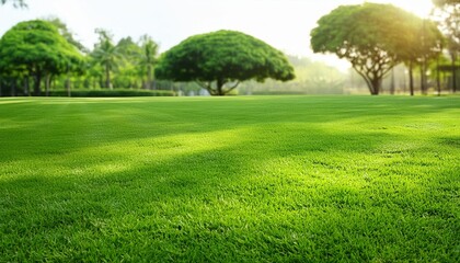 Poster - green lawn for background