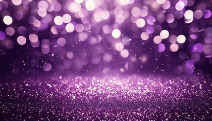 Poster - purple glitter vintage lights background