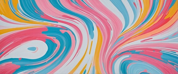 Wall Mural - sweeping brush strokes and vibrant colors create a modern abstract paint design with a textured grad