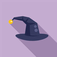 Poster - Wizard hat casting a long shadow, perfect for halloween or fantasy projects