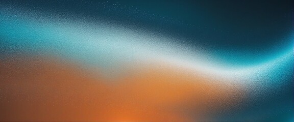 Wall Mural - orange blue teal white psychedelic grainy gradient color