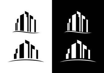 Sticker - Building Construction Logo Design Vector