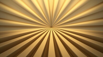 Canvas Print - A golden background with a large sunburst in the center