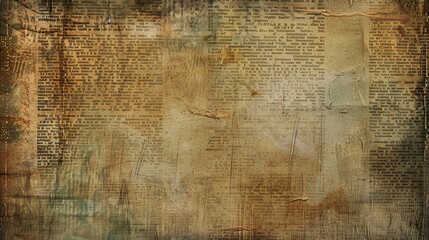 Vintage Newspaper Texture Background