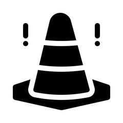 Wall Mural - cone glyph icon