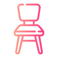 Wall Mural - chair Line Gradient Icon