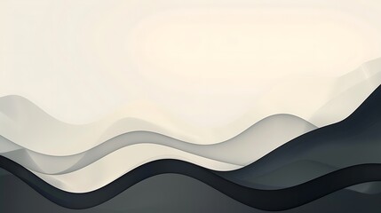 Wall Mural - grey and black wave background with empty space, elegant, modern, design