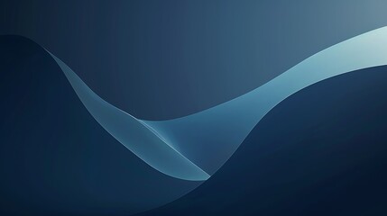 Wall Mural - Dark blue gradient background with smooth transition, elegant, stylish, design