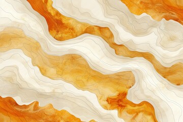 Abstract fluid wave pattern in warm tones symbolizing movement energy and tranquility with a dynamic flowing texture and a vibrant artistic style.