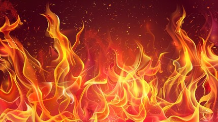 Vibrant Flame Background Illuminating Your Design with Energy and Heat