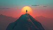 © john -  a person standing at the peak of a mountain