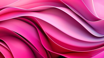 Wall Mural - A pink and purple wave with a pink background. The wave is very long and has a lot of detail. abstract image which resprents many questions in an abstract way, full pink environment