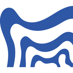 Wall Mural - Abstract Wavy Corner