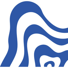 Wall Mural - Abstract Wavy Corner