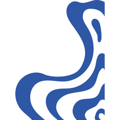 Wall Mural - Abstract Wavy Corner