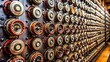 © Alon - Closeup shot of indicator dials from the famous Bombe machine at Bletchley Park