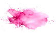 © Oksana - Abstract pink watercolor splash blob isolated on transparent background
