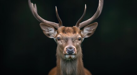 Sticker - close-up portrait of a majestic deer