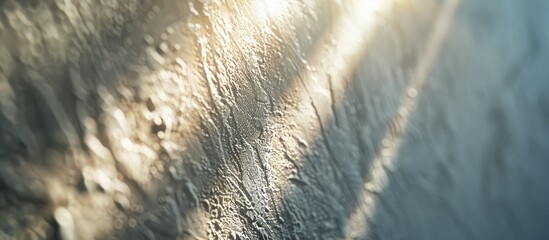 Poster - Close-up shot of a light wall with a textured surface, perfect for use as a background in a copy space image.