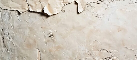 Poster - Beige paper surface against concrete backdrop, providing copy space image for text placement.