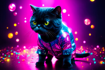 Black Cat in a Disco Jacket