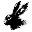 © Orion Draw - Rabbit, hare in illustration in brush stroke painting