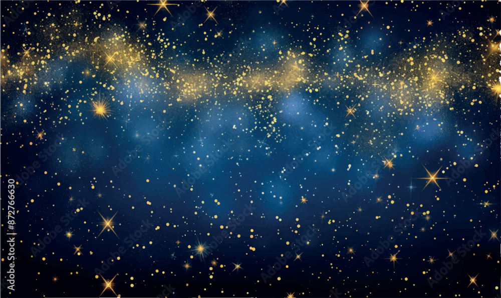 watercolor starry night sky background Stock Vector | Adobe Stock