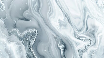 Wall Mural - abstract background in pale shades of white and grey, featuring a soft marbled effect with fluid, or