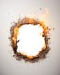 © Rawpixel.com - PNG Hole circle flame fire.