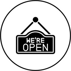 Poster - Open sign Icon