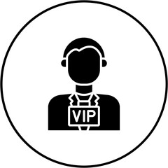 Sticker - Vip person Icon