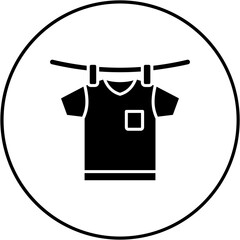 Wall Mural - Dry shirt Icon