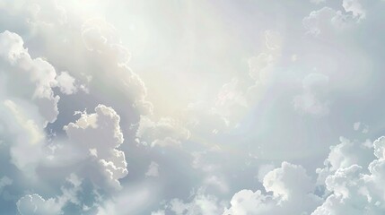 Wall Mural - Abstract vector background with pale grey gradients and white highlights that mimic the appearance of soft clouds, close-up view.