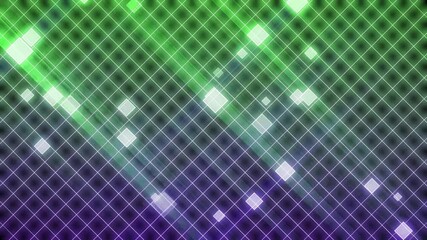 Wall Mural - glow light digital grid shapes digital background