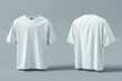 © adri - Oversized t-shirt mockup in front, side and back views, design presentation for print