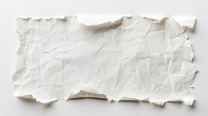 Wall Mural - Paper with torn edges on white background with clip path