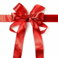 Wall Mural - Red Ribbon With Bow