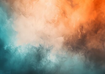 Poster - Abstract Blurred Background with Orange Blue Gradient