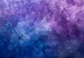 Wall Mural - Abstract Watercolor Purple Blue Background