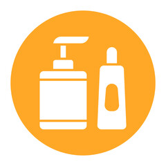 Poster - Bottle vector icon. Can be used for Skincare iconset.