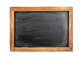 Canvas Print - Blank Wooden Framed Chalkboard Isolated