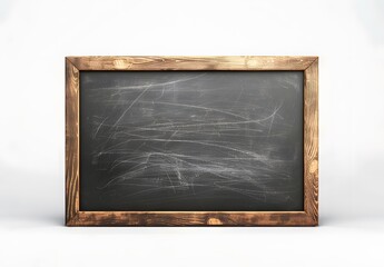 Canvas Print - Wooden Framed Black Chalkboard Isolated