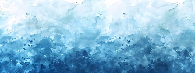 Wall Mural - abstract watercolor background with blue gradient