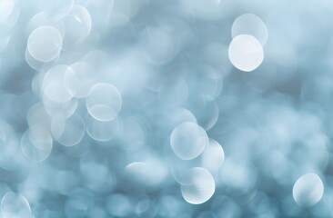 Wall Mural - Abstract Blue Bokeh Lights Background