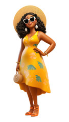 Wall Mural - PNG Dress summer doll toy.