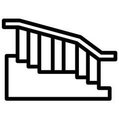 Wall Mural - Staircase vector icon illustration of Home Improvements iconset.