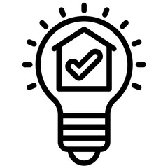 Sticker - Get Ideas vector icon illustration of Home Improvements iconset.