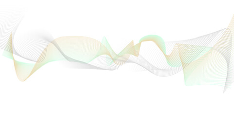 Wall Mural - Vectors Abstract wavy information technology smooth wave lines background. Web design, cover, web, flyer, card, poster, design used for banner, presentation texture, slide, magazine